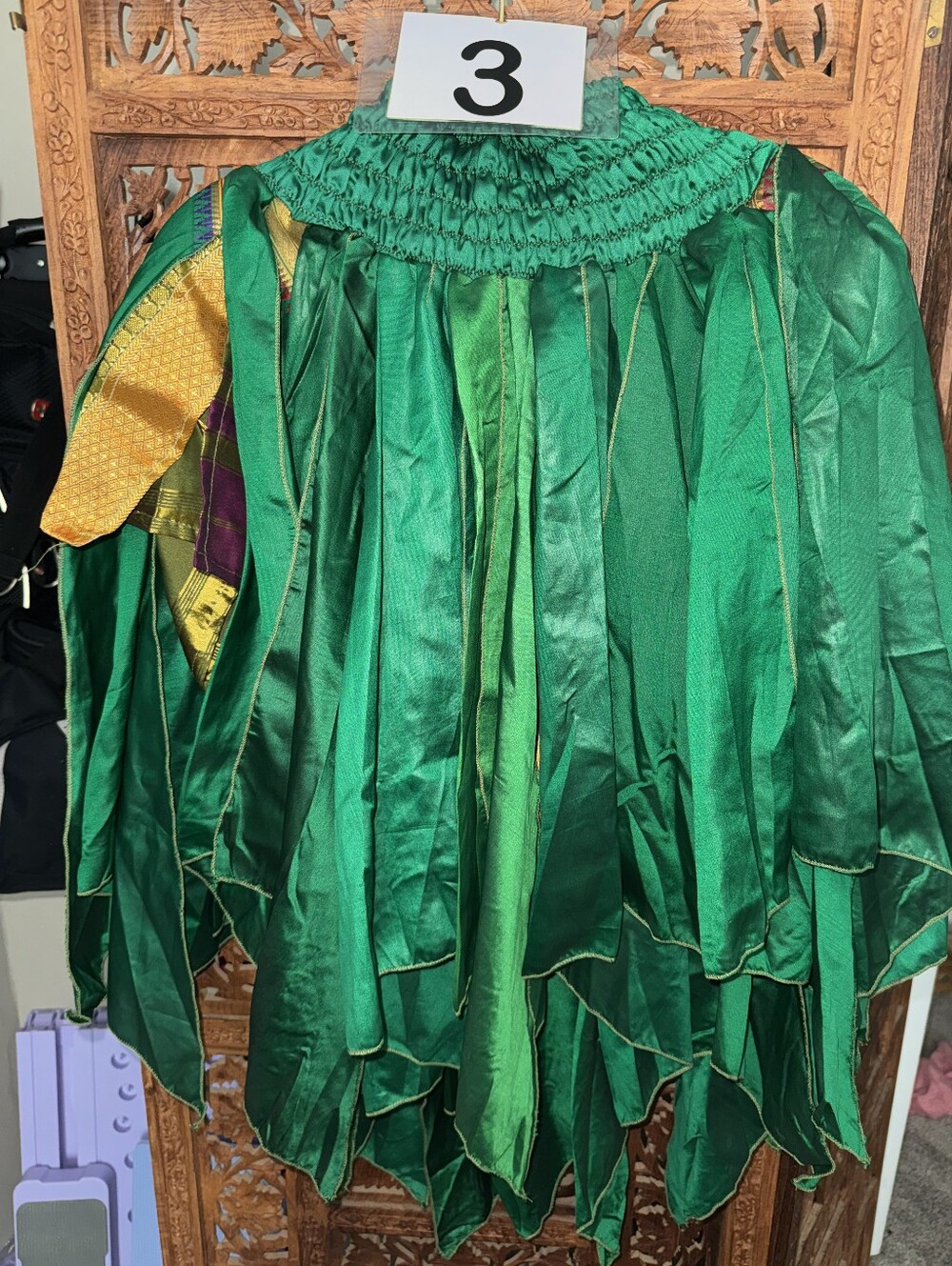 Renaissance Festival Overskirt - Green Varations - Picture 3 of 4